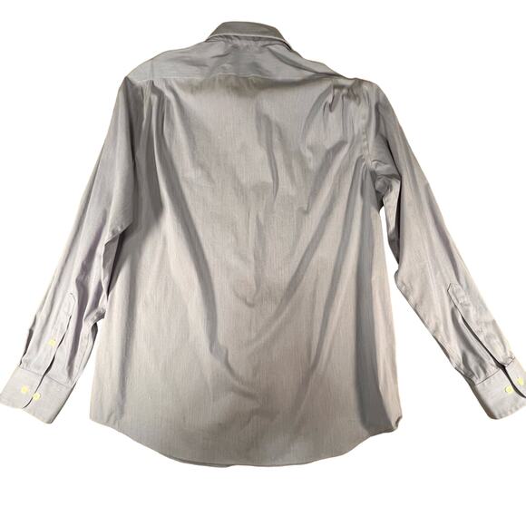 Lauren Ralph Lauren Ultraflex Slim Performance Stretch Blue Button Up Shirt, XL - Picture 6 of 7